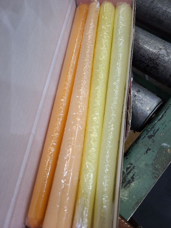 Photo 1 of 10 Inch Gradient-Yellow Taper Candles for Summer Parties, 4 Pack Unscented Candlesticks for Dinner Birthday Seasonal Celebration and Home Decoration