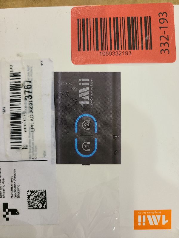 Photo 1 of 1Mii Bluetooth 5.3 Transmitter Receiver for TV to Wireless Headphones, Dual Link AptX Adaptive/Low Latency/HD Audio, Aux Adapter for Home Stereo, Airplane, Boat, Gym