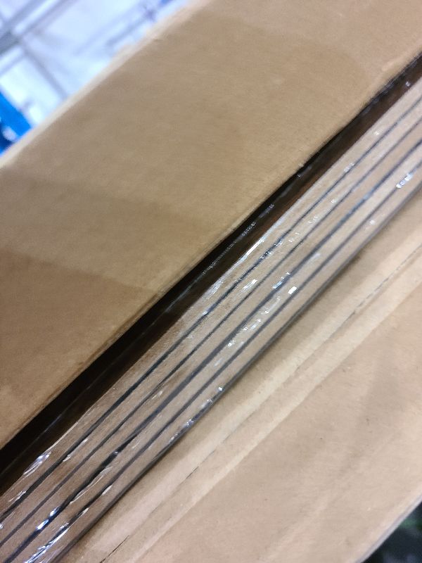 Photo 1 of 5 Pack Wooden Wire Rack Cover 24 * 12IN Shelf Covers with Back Felt Clamp Fixed Pantry Shelf Cover for Removable Closet Bathroom Kitchen (Walnut)