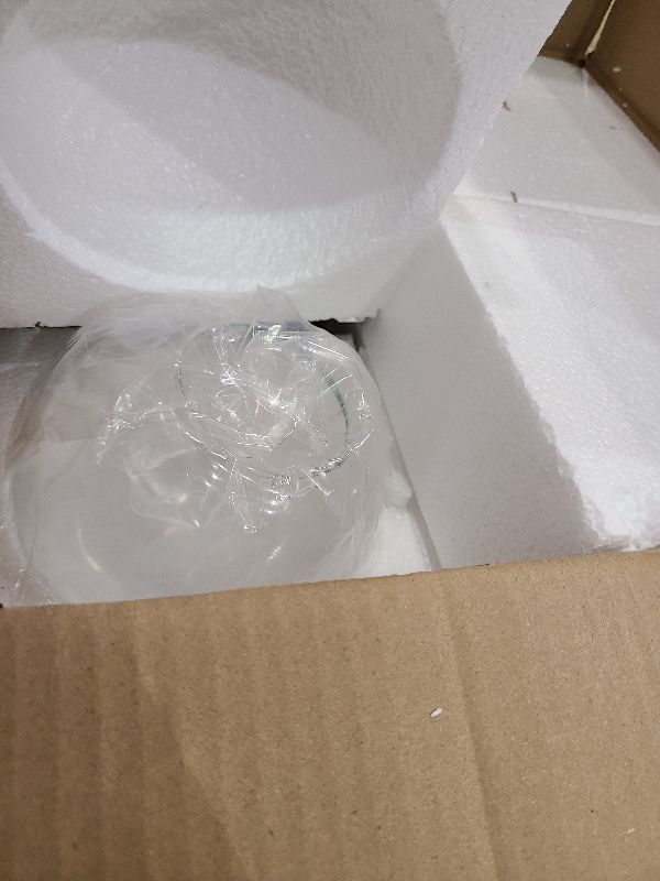 Photo 1 of 3-Light Glass Pendant Lighting Fixture with 5.12" Shades Gold Hanging Ceiling Lamp with Multiple Shades Pendant Light for Kitchen Island,Dining Room Chandelier (Transparent)
