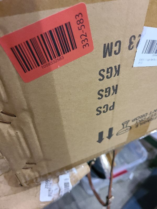 Photo 1 of 3-Light Glass Pendant Lighting Fixture with 5.12" Shades Gold Hanging Ceiling Lamp with Multiple Shades Pendant Light for Kitchen Island,Dining Room Chandelier (Transparent)
