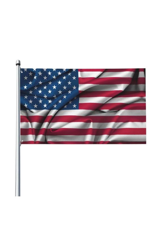 Photo 1 of 
American Flag2 Print Seasonal Farmhouse Holiday Outside 60x36 Inch Vertical Welcome Watercolor Flag