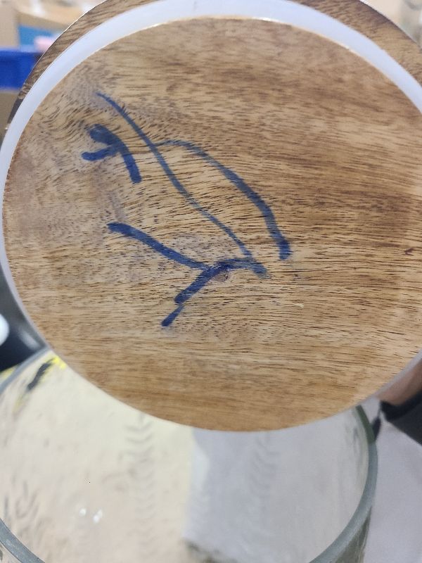 Photo 1 of 1.3 Gallon Glass Drink Dispenser, Glass Beverage Dispenser with Spigot for Party Bar Wedding, Crystal Collection Jug, Wide Mouth with Lid, Iced Beverage Dispensers (1.3gal colorful)