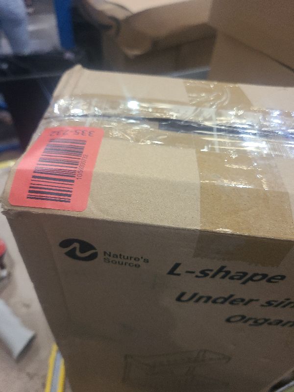 Photo 1 of 2 Pack Under Sink Organizer 2 Tier Sliding Cabinet Organizers Multi-Purpose Sink Storage Basket L-Shape Narrow Space Storage Shelves with 4 Hook for Kitchen Bathroom Drawer, Black