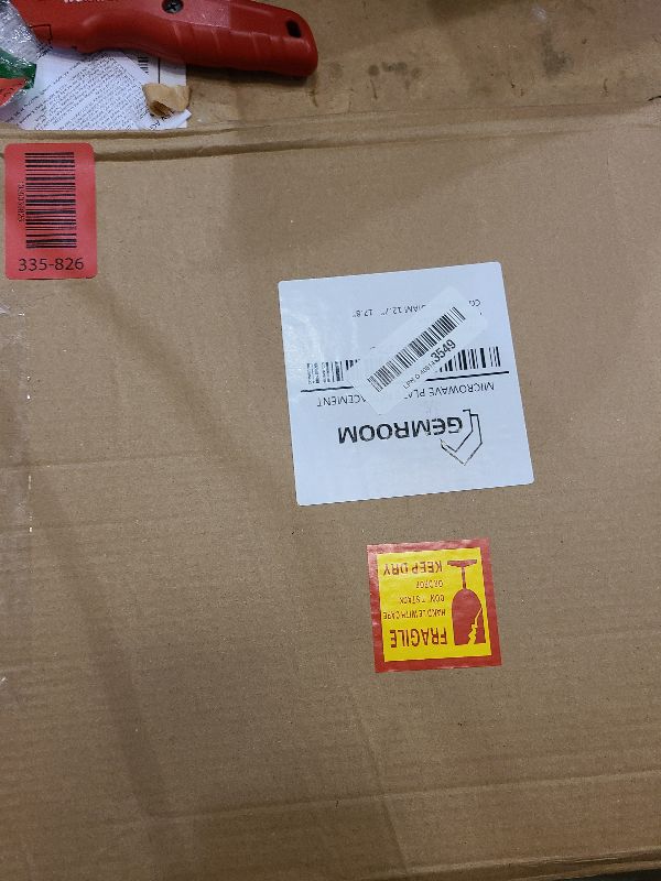 Photo 1 of 12.75" Microwave Plate Replacement for WB49X10129 GE Microwave Glass Plate, LG 3390W1A027A and Kenmore Microwave Glass Plate 1B71961H Compatible With WP8172138 12 3/4 inch Whirlpool Microwave Plate