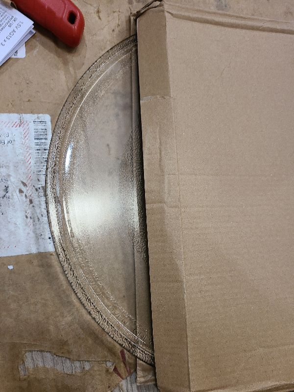 Photo 1 of 12.75" Microwave Plate Replacement for WB49X10129 GE Microwave Glass Plate, LG 3390W1A027A and Kenmore Microwave Glass Plate 1B71961H Compatible With WP8172138 12 3/4 inch Whirlpool Microwave Plate