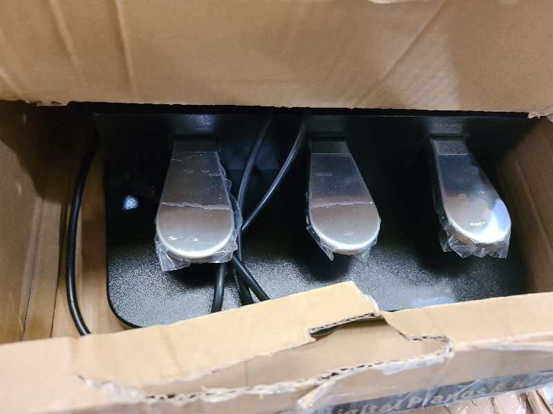 Photo 1 of 3-Pedal For Digital Keyboards Pianos,Three Foot Pedal Unit Compatible With Yamaha P125, P121, P515, DGX670 Electric Digital Pianos