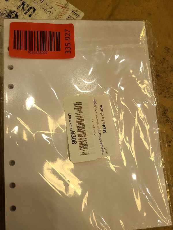 Photo 1 of 100 Sheets Blank Release Paper Binder Refills for Sticker Book Collecting Album,Double-Sided Reusable Sticker Paper Binder Insert Sheet for A5 6-Ring Organizers