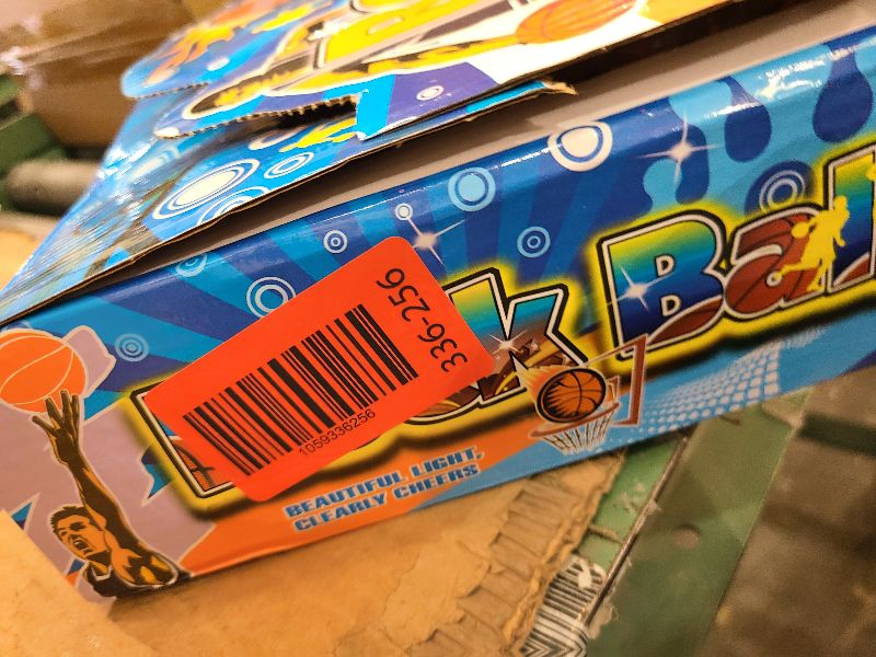 Photo 1 of 12 Pack Mini Basketball Electronic Handheld Shoot & Score Hoop Game with LED Lights & Sounds, Bulk Toys Birthday Party Favors Prizes for Kids, Adults