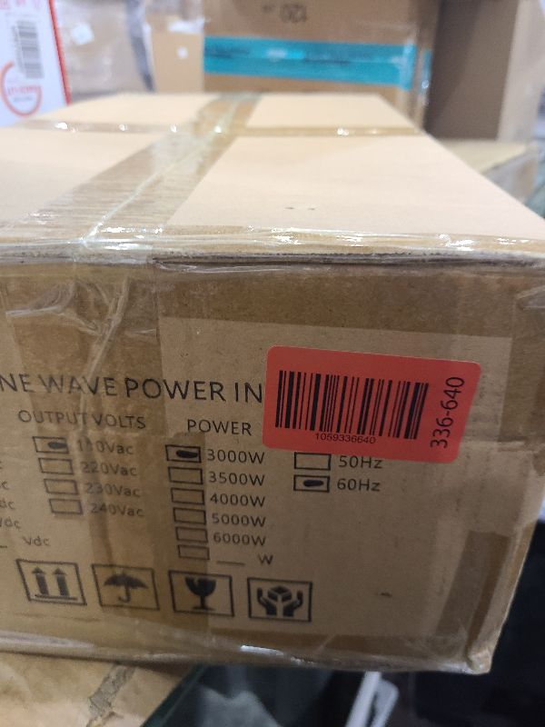 Photo 1 of 3000W Pure Sine Wave Inverter, 12V DC to 110/120V AC, 9-Port Power Inverter with 4 AC Outlets, 2 USB, 2 Type-C (60W+45W Fast Charging), LED Display, Wireless/Wired Remote for RV, Camping, Outdoor