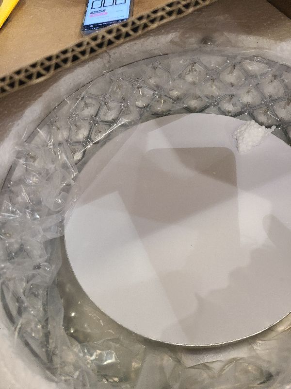 Photo 1 of 10" Inch Crystal Cake Stand – Mirrored Beaded Crystal Cake Pedestal Stand – Dessert Stand for Cupcakes, Muffins, Cake, Cheese – Elegant Dessert Table Display Set – Cake Base for Party, Wedding, Birthday