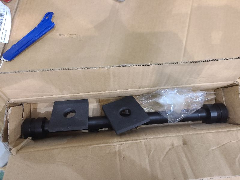 Photo 1 of 12-20 inch Short Adjustable Matte Black Curtain Rods,1 inch Diameter Heavy Duty Side Curtain Rod Set with Aluminum Finals for Windows, Door, Drapery