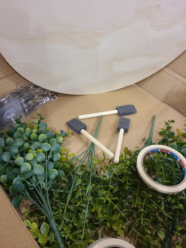 Photo 1 of 2/5 Inch Thick Wood Circles for Crafts,16 Inch Unfinished Wood Rounds,3 Pack Natural Wood Slices for Ornaments, Centerpieces, Pyrography, Door Sign, Painting, DIY Crafts, Wedding,Christmas.