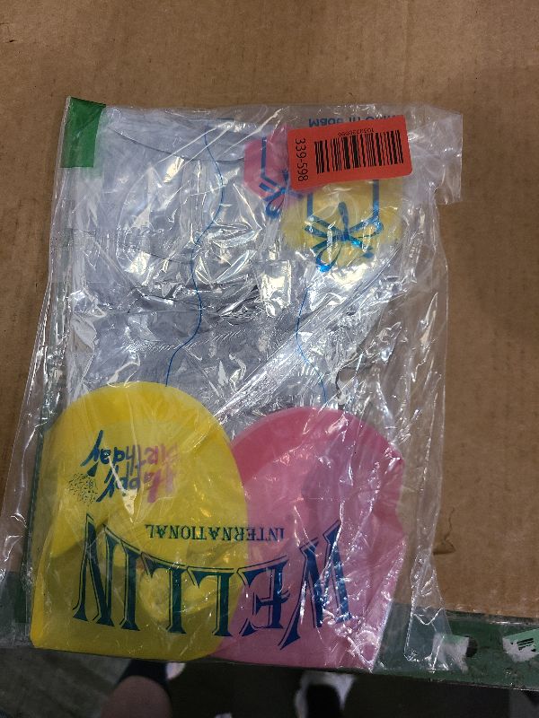 Photo 1 of [10] 16" Number Silver Foil Balloons 0-9 set, Mylar Aluminum Hanging Numbers for Graduation Birthday Party Decorations Christmas New Year eve (10 Pcs)