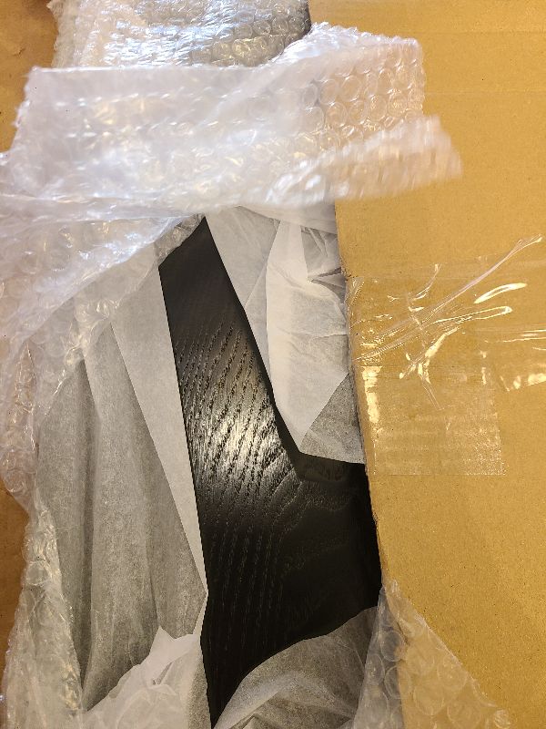 Photo 1 of 20 x 20 Inches Large Square Black Solid Wood Ottoman Tray, Serve Tea, Coffee or Breakfast in Bed, Classic Wooden Decorative Serving Tray with Raised Edges, Kitchen Party Bar Server Table Tray