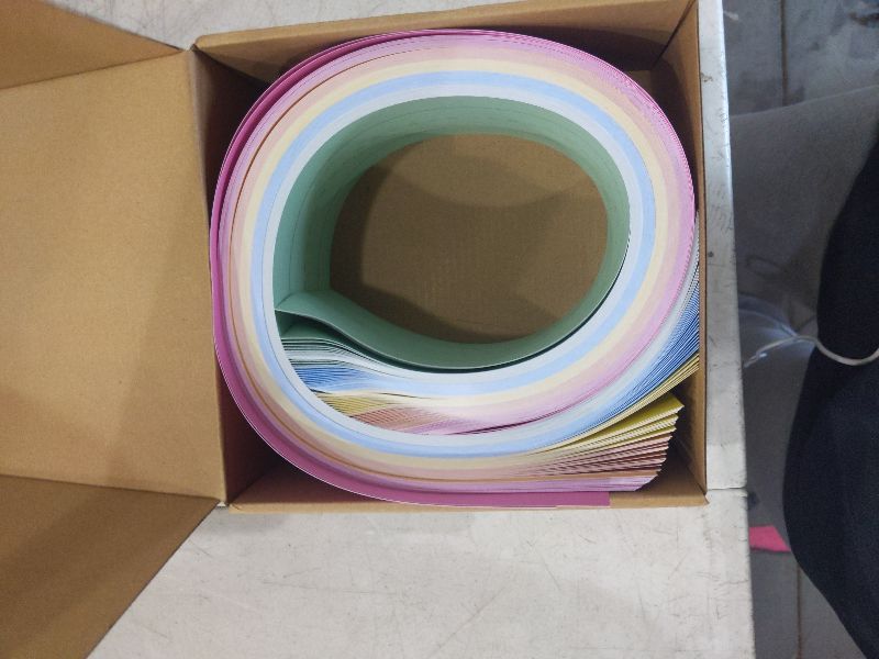 Photo 1 of 100 Pack Colored Sentence Strips for Teacher Supplies, Classroom, Lined Paper Borders for Writing Words (5 Colors, 3 x 24 in)