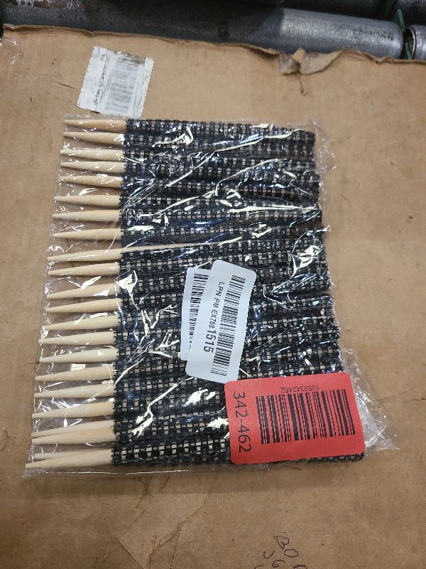 Photo 1 of 32 PCS Bling Candy Apple Bamboo Sticks, Caramel Apple Wooden Pointed Skewers with Rhinestones Diamond Mesh Wrap, Fruit Treats Pop Dec Bar for Dessert Table Tea Party Birthday Wedding Christmas (Black)