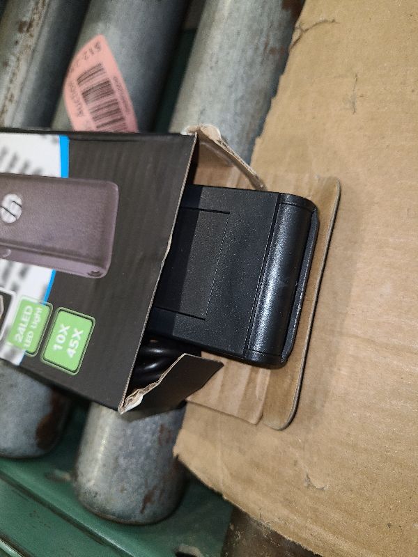 Photo 1 of 10X 45X Magnifying Glass with Light and Stand, Folding Handheld Reading Magnifier for Books with 3 Color Light Modes Hands Free Magnifiers for Seniors Low Vision for Close Work