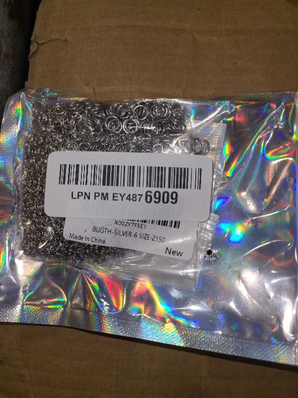 Photo 1 of 2150pcs Stainless Steel Rings Jump Rings Connector Rings for Jewelry Making Necklaces Bracelet Earrings Keychain DIY Craft (Silver, 3/4/5/6/7/8mm)