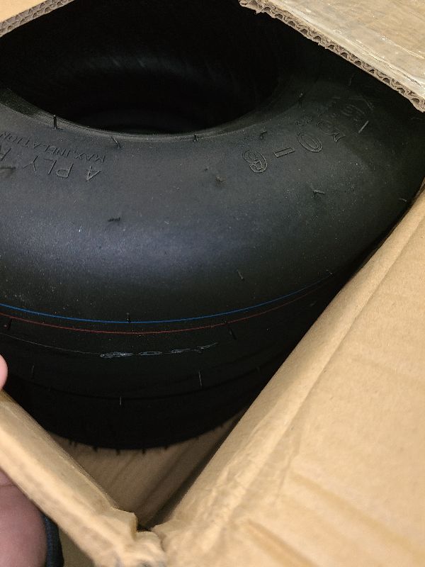 Photo 1 of (2 Pack) MAXROLLORS 13x6.50-6 Lawn Mower Tires Tubeless, Replacement 13x6.5-6 Zero Turn Tires Garden Riding Tractor Lawnmower Tires Smooth, 4 Ply, 480 lbs Capacity