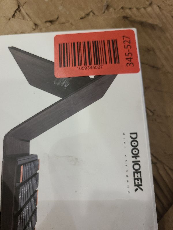 Photo 1 of Doohoeek Universal Bluetooth Mini Keyboard, Wireless Compact Keyboard with Orange Navigation Keys & Any-Angle Stand for Android/iOS/Windows, Dual-Device Keypad for Phones/Galaxy Z Fold/iPad mini