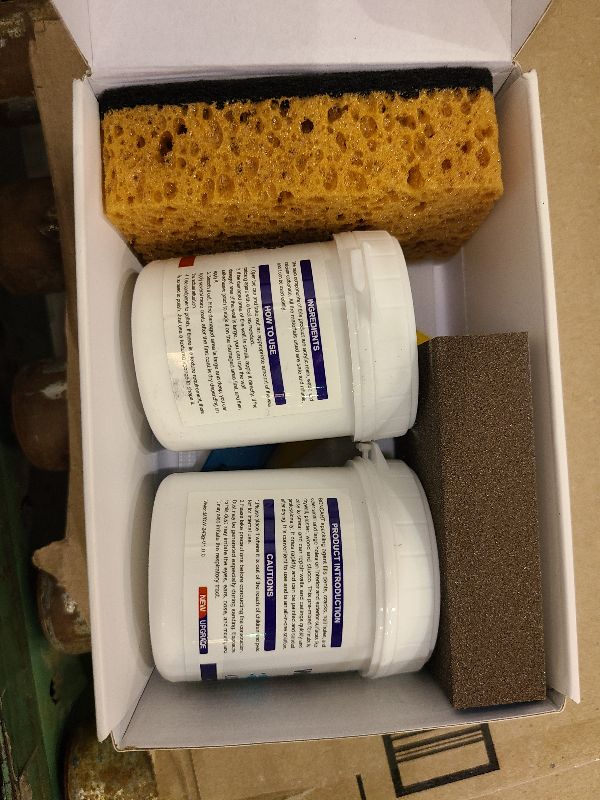 Photo 1 of 17.2oz Drywall Patch Repair Kit - Professional All-in-1 Tool Set (Scrapers/Sanding Sponge/Texture Sponge/Gloves/ ?Aluminum Patches/Putty Knife) for Fast Wall Hole Repair