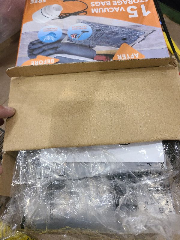 Photo 1 of 15 Pack Vacuum Storage Bags with Electric Pump (3 Jumbo, 3 Large, 3 Medium, 3 Small, 3 Roll Up), Plastic Packaging Bags,Space Saver Sealer Bag for Blankets, Comforters, Pillows, Clothes Storage