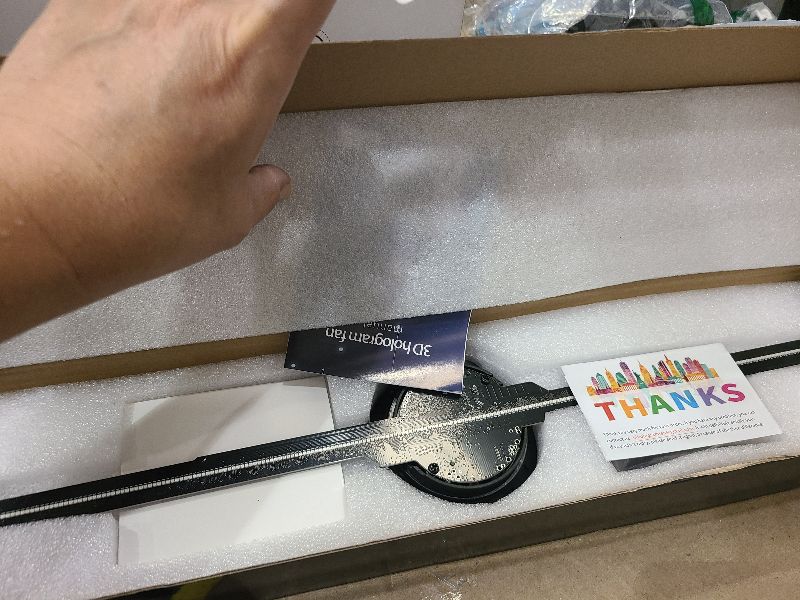 Photo 1 of 3D Hologram Fan, 42CM 3D Hologram Projector HD LED Holographic Christmas Tree Advertising Display with Remote and Bluetooth and WiFi,1500 Video Library and for Business,Bar,Halloween Missyou 16.5 Inch