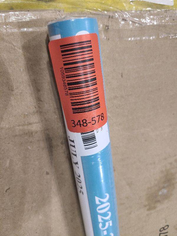 Photo 1 of 24" x 36" Exellewis Academic Wall Calendar 2025-2026, July 2025 to June 2026, Laminated Large Dry Erase School Year Calendar for Wall, Horizontal Vertical 12-Month Yearly Planner