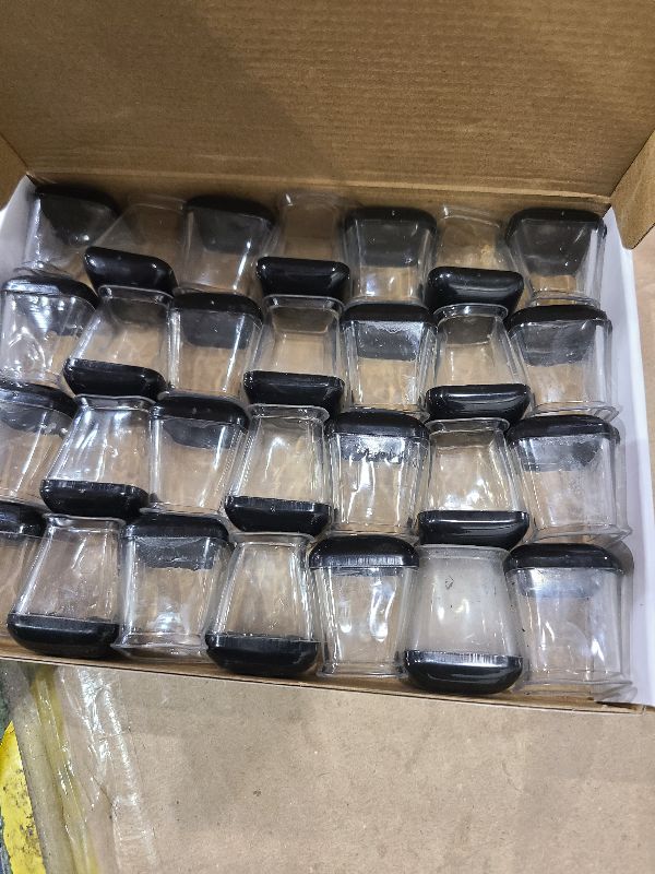 Photo 1 of 28 Pcs Chair Leg Sliders for Carpet, Square Chair Glides, Silicone Furniture Leg Protectors Caps, Carpet Protectors Table Feet Covers Cups, Teflon Furniture Pads Sliders (Fit:13/16" ~ 1")