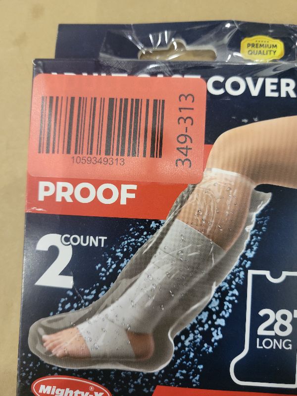 Photo 1 of 100% Waterproof Cast Covers for Shower Leg - Tight Seal - Reusable Adult 2pk Half Leg Cast Protectors - Knee, Ankle, Foot