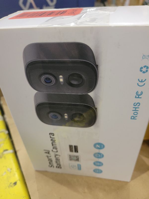 Photo 1 of 2K Security Cameras Wireless Outdoor, 2 Pack Battery Powered WiFi Cameras for Home Security with AI Motion Detection, Spotlight Color Night Vision, 2-Way Talk, Siren Alarm, IP65, Cloud/SD Storage