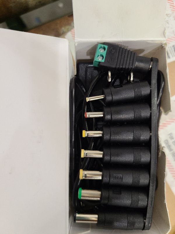 Photo 1 of 19V 2.1A 2A 40W AC Adapter Wall Charger Universal DC in 19V Power Supply Cord with 8 Tips Barrel 19 Volts 2 Amps 2000mA Compatible HP,Harman Kardon Soundbar,LG Monitor TV 1.3a/Aoc/Asus Monitor & More