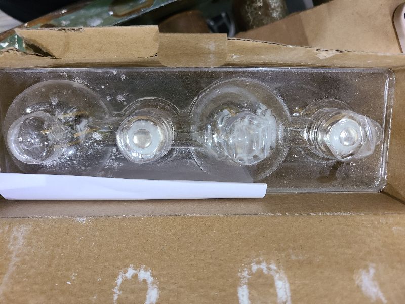 Photo 1 of 4-Pack Vintage E26 LED Edison Bulbs 100W Equivalent 1400LM High Brightness 8W ST58 LED Filament Light Bulbs 4000K Daylight White Medium Base CRI90+ Antique Clear Glass for Home Office, Non-dimmable