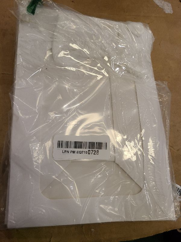 Photo 1 of 12 Pcs White Kraft Paper Gift Bags with Transparent Window, 9.84"x7.0"x5.12" Kraft Shopping Bags with Handles for Bouquet Christmas Birthdays Festivals Party Weddings Wrapping