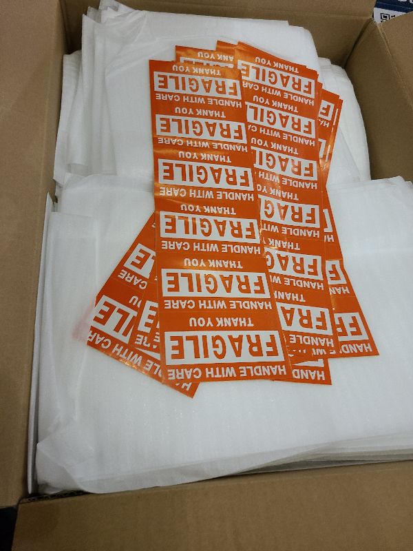 Photo 1 of 390 Pcs Moving Supplies, 270 Foam Pouches & Foam Sheets, 4 Sizes Packing Foam Pouches with 120 Fragile Stickers for Protect Cushion Dishes China Storage Supplies (7.8X7.8", 7.8X12", 12X12", 12X16")