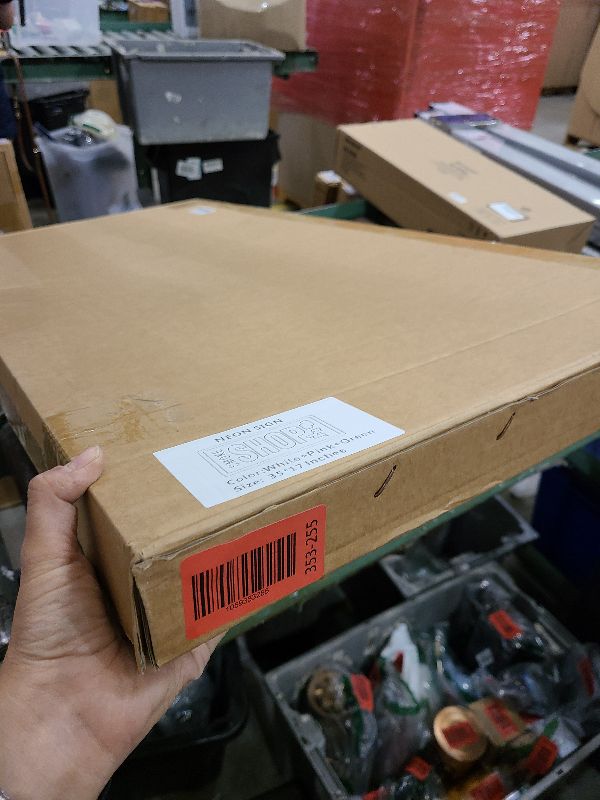 Photo 1 of 35"x18" Extra Large LED Smoke Shop Sign for Smoke Shop, Super Bright Unique Design Neon Sign with Sturdy Chain, High Visibility for Stores Retail Window