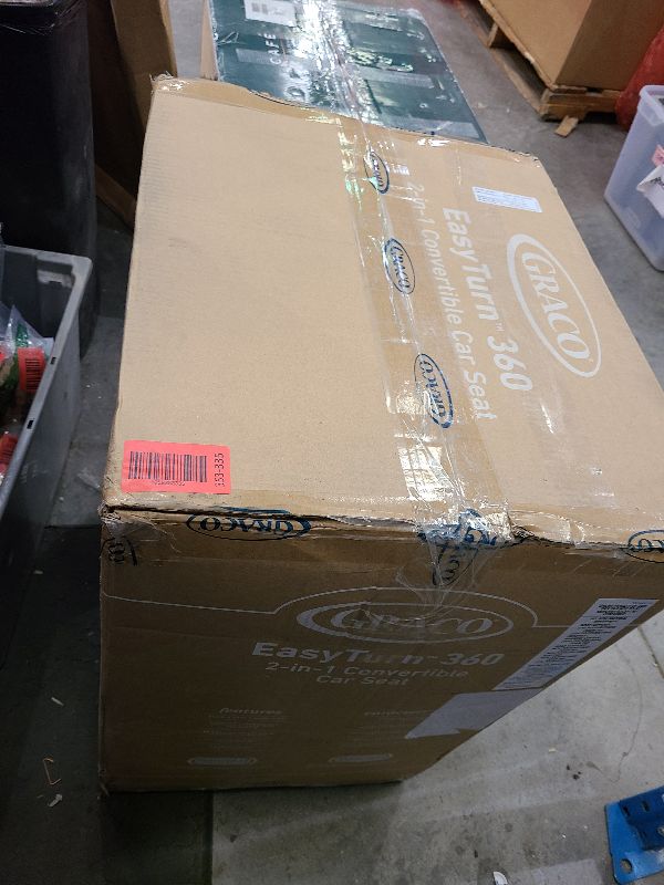 Photo 1 of **MSRP 349.99**Graco EasyTurn 360 2-in-1 Convertible Car Seat, 360 Degree Rotating Infant to Toddler Rotating Car Seat, 2 Modes Forward and Rear Facing, Slim Design, Solae