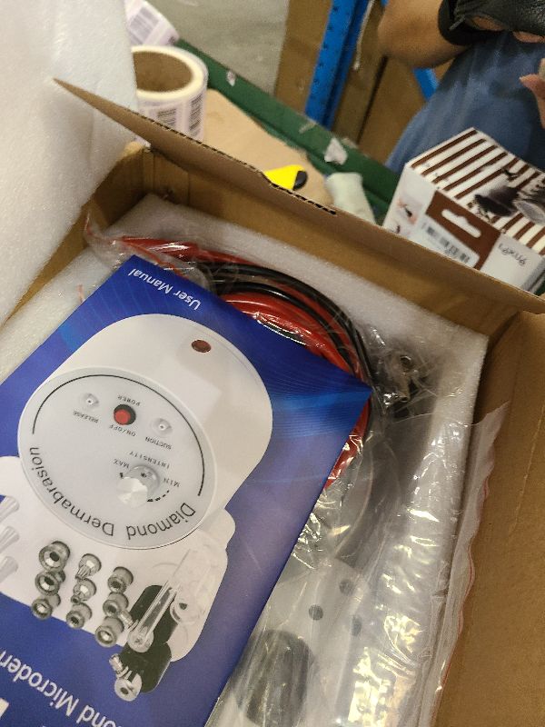 Photo 1 of 3 in 1 Diamond Micro DermaBrasion Machine, Mcwdoit Professional Dermabrasion Facial Skin Care Device with Wand, Spray Bottle and Vacuum Glass Tube for Personal Home Beauty Salon Use