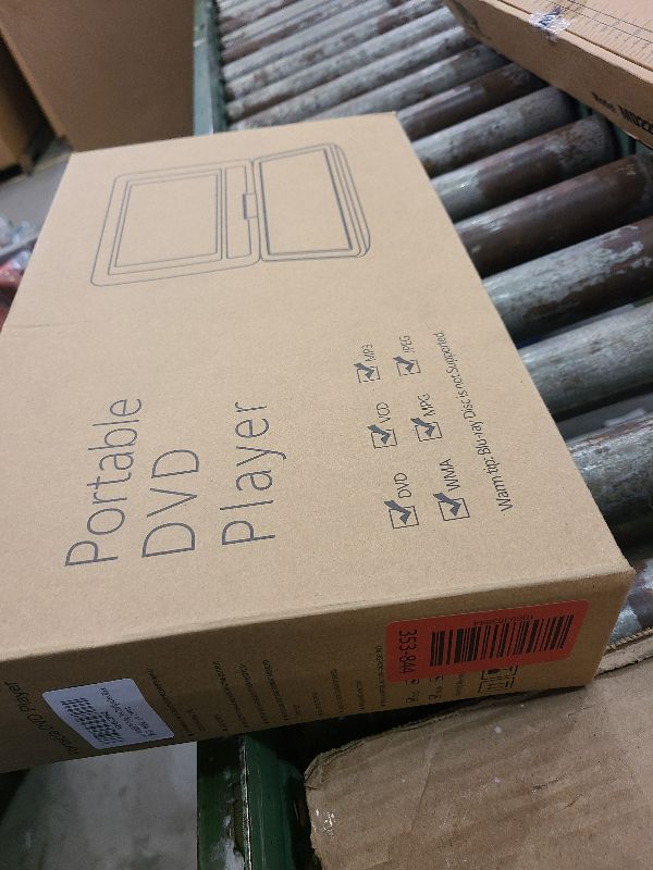 Photo 1 of 11.5" Portable DVD Player with 9.5" Swivel Screen, 5-Hours Rechargeable Battery,Car DVD Player for Kids,Support CD/DVD/SD Card/USB,Regions Free,Dual Speakers,Black