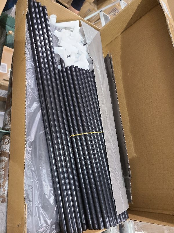 Photo 1 of Portable Closet Organizers, Clothing Storage, Wardrobe with 6 Shelves and Hanging Rod, Non-Woven Fabric Cover with 4 Side Pockets, Black