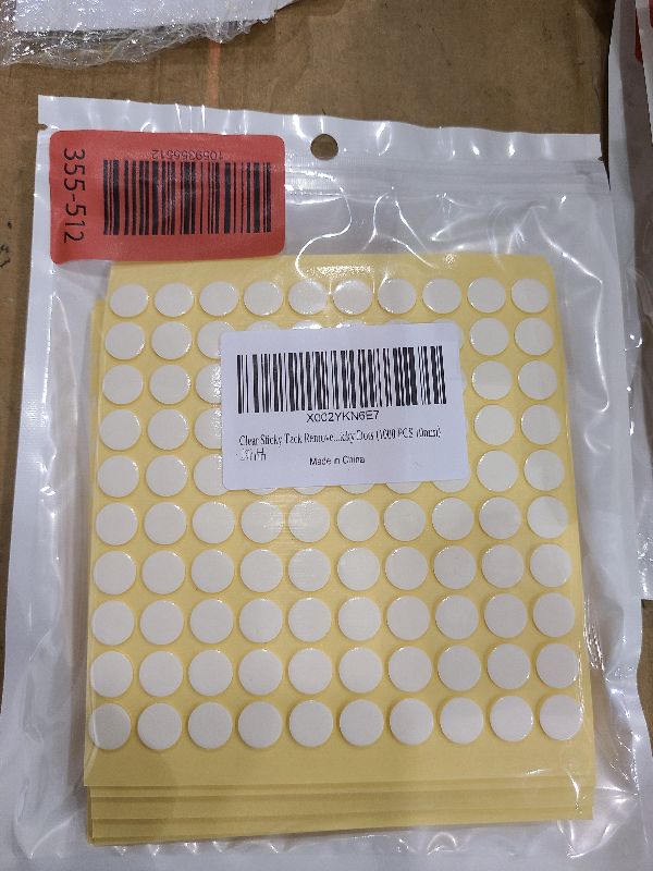 Photo 1 of 1000pcs Double-Sided Putty for Wall Hanging Removable Adhesive Stickers for Posters Easy to Use Wall Adhesive Damage Tacky Putty 