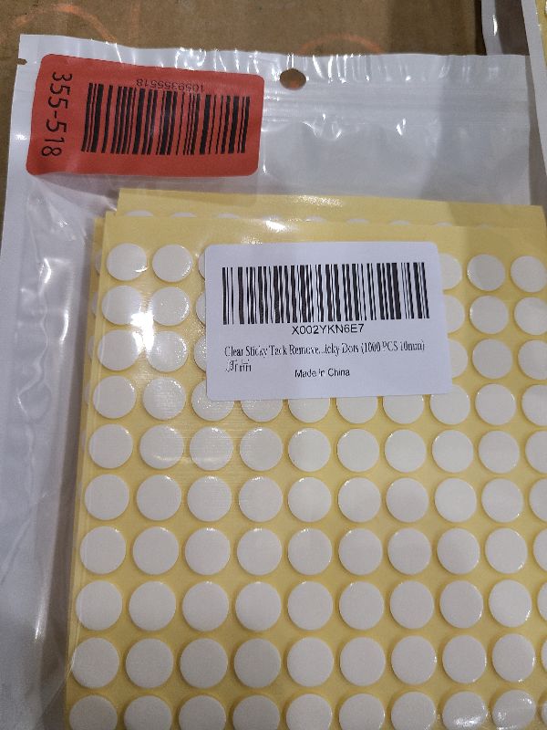 Photo 1 of 1000pcs Double-Sided Putty for Wall Hanging Removable Adhesive Stickers for Posters Easy to Use Wall Adhesive Damage Tacky Putty 