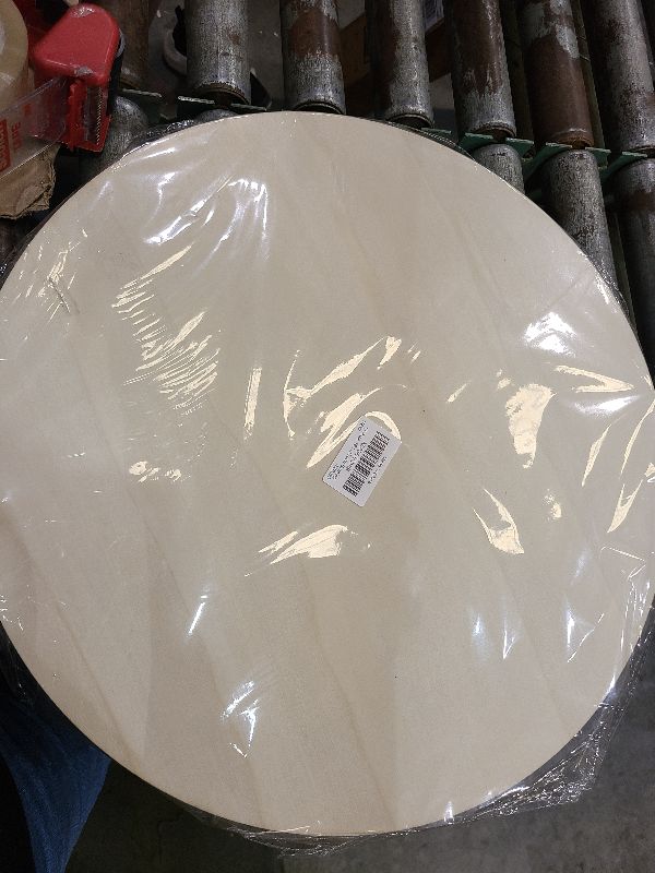 Photo 1 of 12 Pack 18 Inch Round Wood Circles for Crafts Unfinished Wooden Circles Natural Rounds Wooden Discs Blank Round Signs Cutouts for Door Hangers, Door Design, Signs Making, Wood Burning, Painting