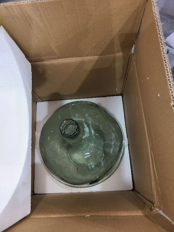 Photo 1 of 21" Extra Large Floor Glass Vase for Pampas Grass, Clear Tall Farmhouse Decorative Floor Vase, Heavy Duty Large Floor Vase for Branches Plant, Round Clear Vase for Living Room Boho Home Decor