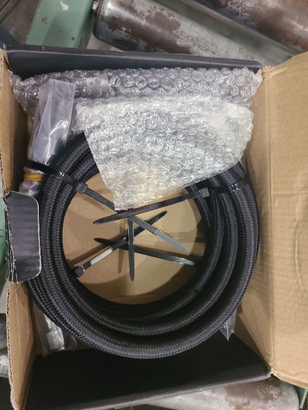 Photo 1 of 6AN Transmission Cooling Line Hose Compatible with 4L60 700R4 TH350 TH400 Transmissions 7 Ft Long Hose Fitting Nylon & Stainless Steel Braided Lines