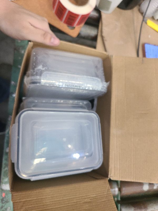 Photo 1 of 40 Piece Food Storage Containers with Lids(20 Containers & 20 Lids), BPA-Free Plastic Food Containers for Kitchen Storage and Organization, Leak Proof Meal Prep Container, Includes Labels & Pen