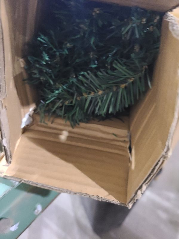 Photo 1 of 3.94FT Small Mini Christmas Tree Premium Hinged Artificial Holidayfor Tabletop,Home, Office, Indoor and Outdoor Holiday Decoration,Easy Assembly Metal Hinges & Foldable Base