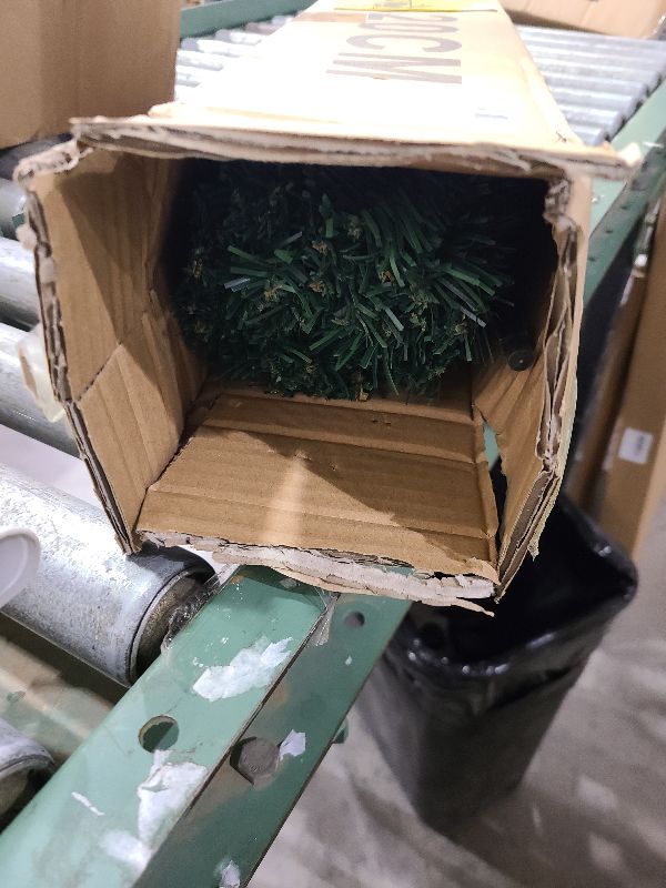 Photo 1 of 3.94FT Small Mini Christmas Tree Premium Hinged Artificial Holidayfor Tabletop,Home, Office, Indoor and Outdoor Holiday Decoration,Easy Assembly Metal Hinges & Foldable Base
