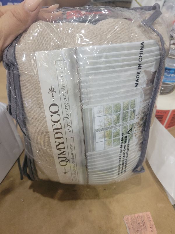 Photo 1 of 100% Blackout Viral Curtains 84 Inch Length 2 Panels Set Farmhouse Style for Bedroom Windows/Living Room Thermal Insulated Neutral Drapes Linen Blend Dark GreyBeige 7ft Long Pinch Pleated with Hooks